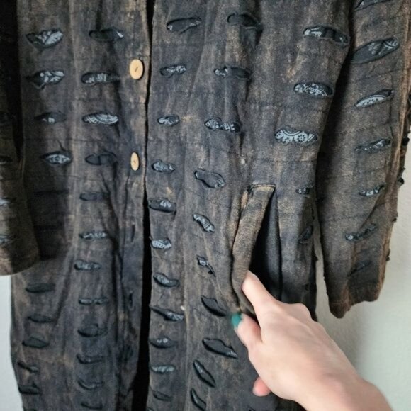 GRATEFUL DEAD VINTAGE Shacket Steal Your Face Skull Patch XL - Picture 10 of 13